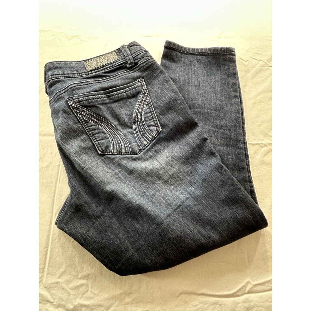 Rewind Jeans Juniors Size 13 Dark Wash Embroidered Pockets Y2K Denim